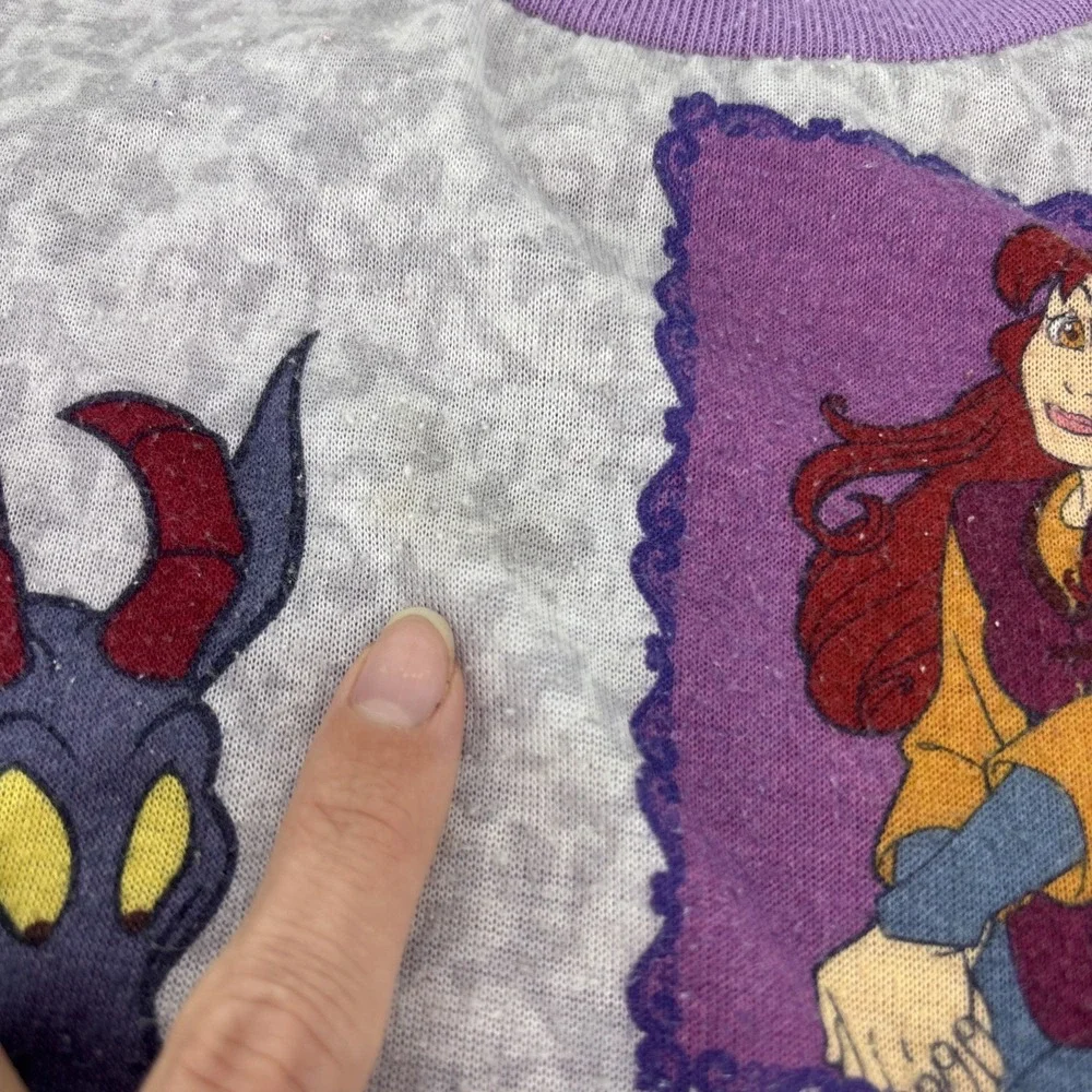 Vintage Quest‎ For Camelot Kids Pajamas Sleep Dress Dragon Purple ULTRA RARE